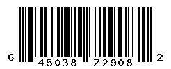 UPC barcode number 645038729082