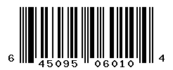 UPC barcode number 645095060104