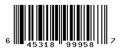 UPC barcode 645318999587