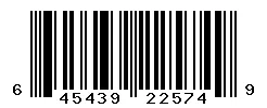 UPC barcode 645439225749