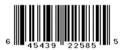 UPC barcode 645439225855