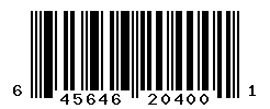 UPC barcode number 645646204001
