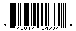 UPC barcode number 645647547848