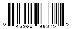 UPC barcode 645905963755
