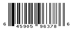 UPC barcode 645905963786