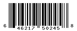 UPC barcode 646217502458