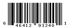 UPC barcode number 646412932401