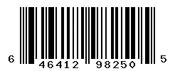 UPC barcode 646412982505