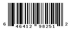 UPC barcode 646412982512