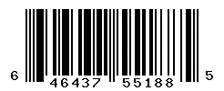 UPC barcode 646437551885