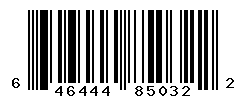 UPC barcode number 646444850322