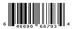 UPC barcode number 646690667934