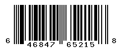 UPC barcode number 646847652158