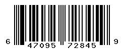 UPC barcode number 647095728459