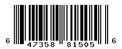 UPC 647358815056 barcode image
