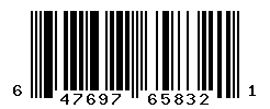 UPC barcode number 647697658321