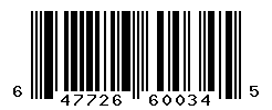 UPC barcode number 647726600345