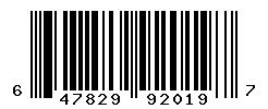 UPC barcode number 647829920197