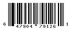 UPC barcode number 647904791261