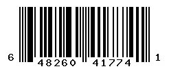 UPC barcode 648260417741