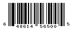 UPC barcode number 648614565005