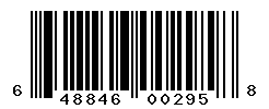 UPC barcode number 648846002958