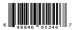 UPC barcode number 648846012407