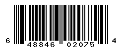 UPC barcode number 648846020754