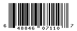 UPC barcode number 648846071107
