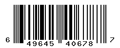 UPC barcode number 649645406787
