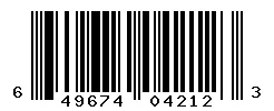 UPC 649674042123 barcode image