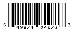 UPC barcode number 649674049733