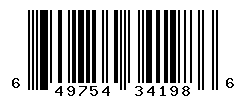 UPC barcode number 649754341986