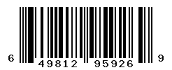 UPC barcode number 649812959269