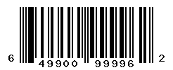 UPC barcode number 649900999962