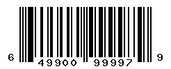 UPC barcode number 649900999979