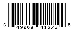 UPC 649906412755 barcode image