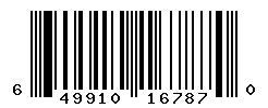 UPC barcode number 649910167870