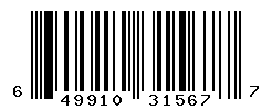 UPC barcode number 649910315677