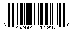 UPC barcode 649964119870