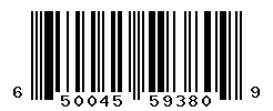 UPC barcode number 650045593809