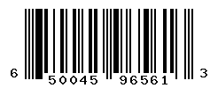 UPC barcode number 650045965613