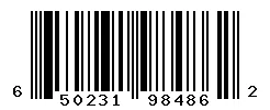 UPC barcode 650231984862
