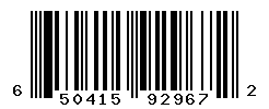 UPC barcode number 650415929672