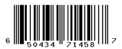 UPC barcode number 650434714587