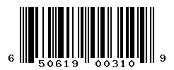 UPC barcode number 650619003109