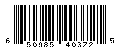 UPC barcode number 650985403725