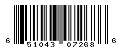 UPC barcode number 651043072686
