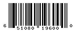 UPC barcode number 651080196000