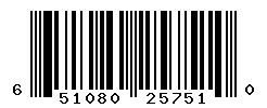 UPC barcode number 651080257510
